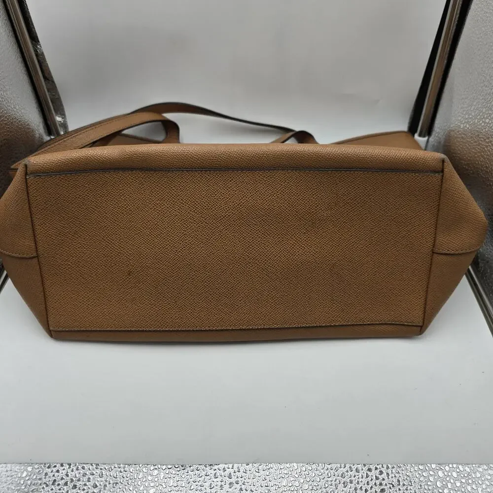 Coach Brown Coated Canvas City Zip Tote Bag F58846 Classic Minimalist Luxury‎